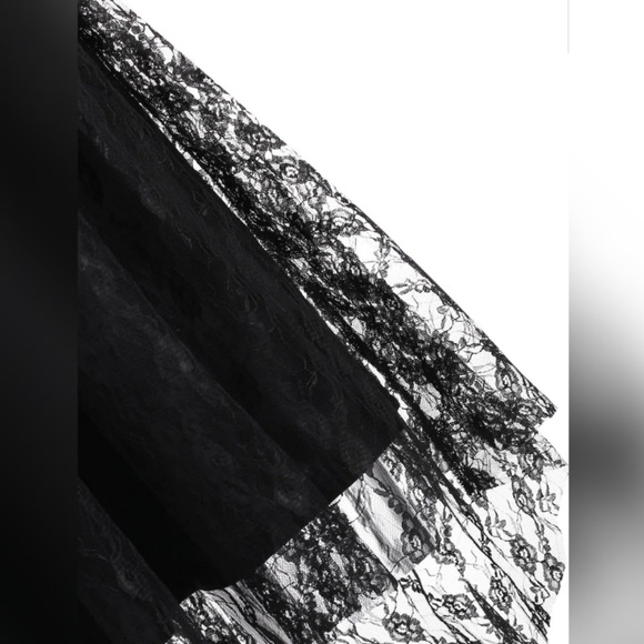 Cat Printed Lace Panel Sleeveless Dress - Picture 4 of 8